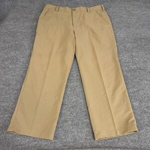 Under Armour Golf Pant Men 38x28 Khaki Tan Performance Chino Stretch Pockets